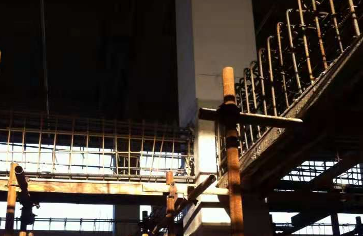 鹤壁一厂房梁柱截面加大施工